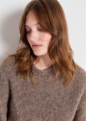 Zolly ss knit Mole Melange American Vintage 